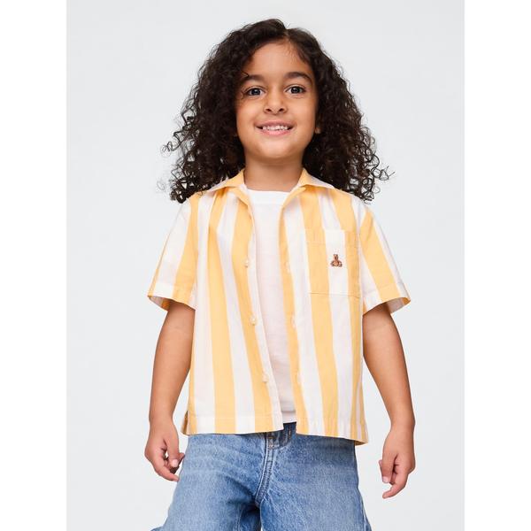 『セール実施中』ZOZO問い合わせ番号:93383586ショップ:GAP，ギャップブランド:GAP，ギャップ商品名:オーガニックコットン カバナシャツ (幼児・ベビー)カテゴリ:トップス>シャツ/ブラウスブランド品番:771237素材...