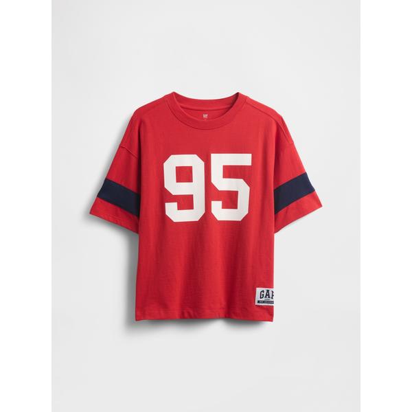 『セール実施中』ZOZO問い合わせ番号:93383672ショップ:GAP，ギャップブランド:GAP，ギャップ商品名:30Th アニバーサリー バーシティスタイル ジャージー Tシャツ (キッズ)カテゴリ:トップス>Tシャツ/カットソー...