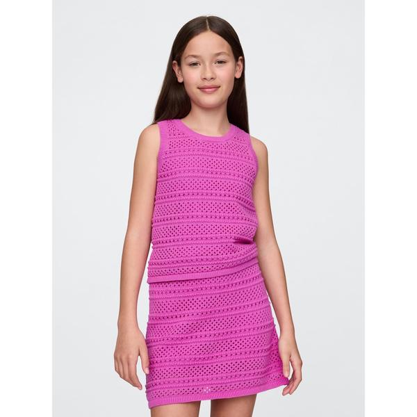 『セール実施中』ZOZO問い合わせ番号:93383678ショップ:GAP，ギャップブランド:GAP，ギャップ商品名:クロシェ シェルタンクトップ (キッズ)カテゴリ:トップス>ニット/セーターブランド品番:780436素材:コットン1...