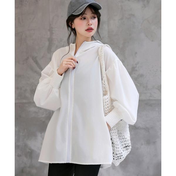 『タイムセール実施中』ZOZO問い合わせ番号:93416440ショップ:TeddyShop，テディショップブランド:TeddyShop，テディショップ商品名:【UVカット率 99%以上】レディース水着 ぽわん袖が可愛い。長袖フード付きハイネ...