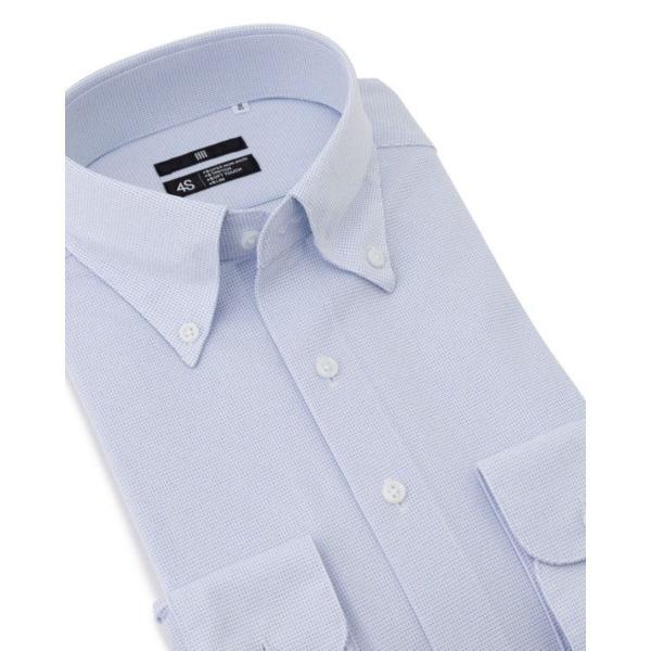 『セール実施中』ZOZO問い合わせ番号:93451610ショップ:SUIT SELECT，スーツセレクトブランド:SUIT SELECT，スーツセレクト商品名:【スーパーノンアイロン・ストレッチ・速乾】【長袖】【BLACK LINE】ボタン...