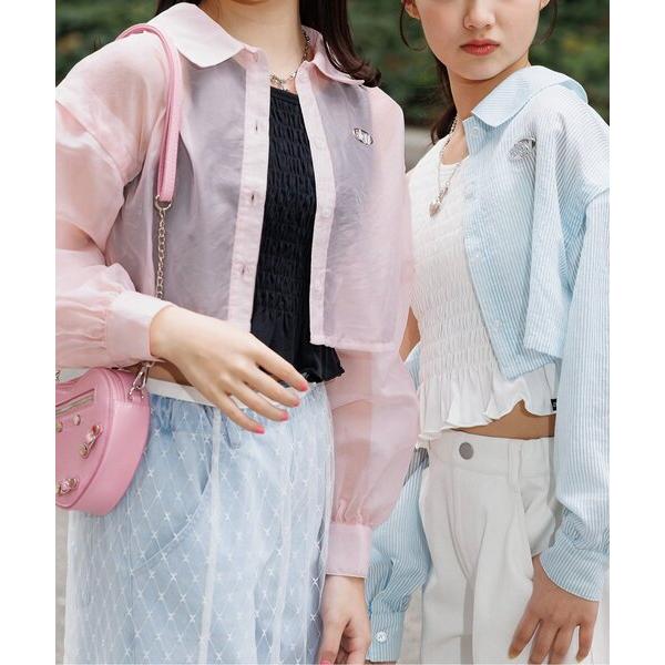 『セール実施中』ZOZO問い合わせ番号:93485958ショップ:F.O.Online Store，エフオーオンラインストアブランド:algy，アルジー商品名:クロップドシアーシャツカテゴリ:トップス>シャツ/ブラウスブランド品番:G...