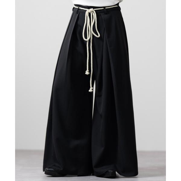 ZOZO問い合わせ番号:93488829ショップ:EMMA CLOTHES，エマ クローズブランド:CLEL，クレイル商品名:【CLEL】TR Loose HAKAMA Pants ＆ Rope Belt/TRルーズ 袴パンツ＆縄紐ベルトカ...