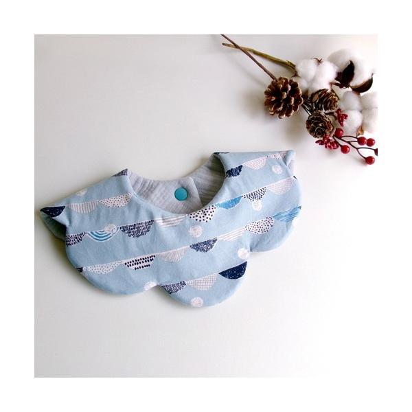 ※このアイテムは返品・交換対象外商品です。ZOZO問い合わせ番号:93584101ショップ:TONE，トーンブランド:tone，トーン商品名:【hanakago】北欧　波模様/ベビースタイ / ビブ/よだれかけ(SU)カテゴリ:ママ＆ベビー...