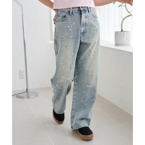 『タイムセール実施中』ZOZO問い合わせ番号:93584406ショップ:WEGO，ウィゴーブランド:WEGO，ウィゴー商品名:WEGO/ペイントストレートデニムパンツカテゴリ:パンツ>デニムパンツブランド品番:WE25SS04-L00...