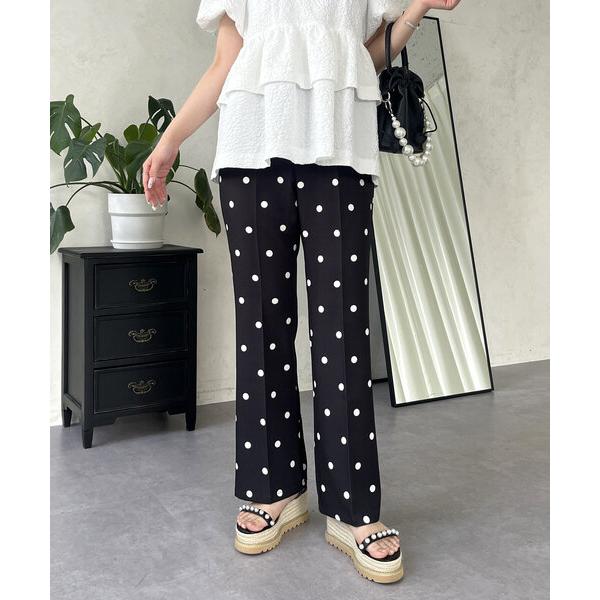 『セール実施中』ZOZO問い合わせ番号:93659854ショップ:prose verse，プロズヴェールブランド:prose verse，プロズヴェール商品名:センタープレスドットフレアパンツカテゴリ:パンツ>その他パンツブランド品番...