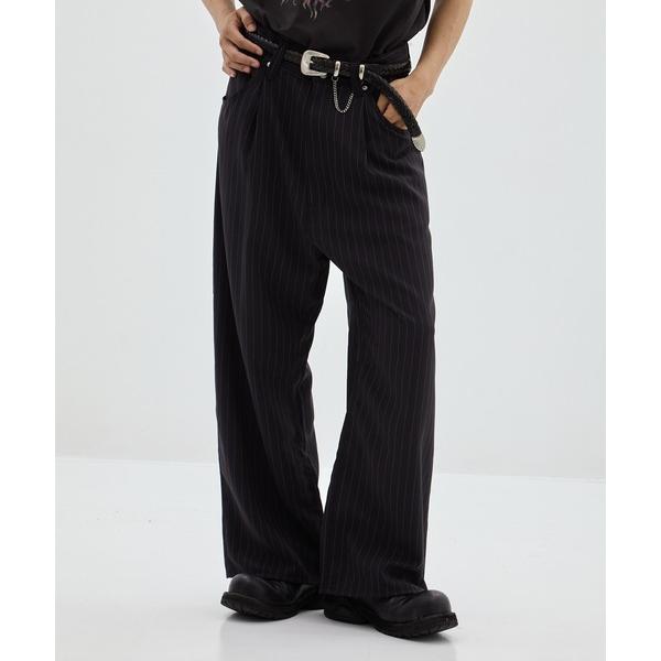 ワイドパンツ スラックス 別注 WIDE ONE TUCK STRAIGHT SLACKS メンズ