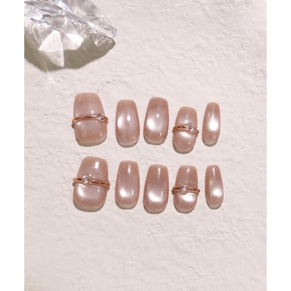 ※このアイテムは返品・交換対象外商品です。コスメ商品ZOZO問い合わせ番号:93794707ショップ:Anail，エーネイルブランド:Anail，エーネイル商品名:3D水光ネイルリングネイルシアーコーラルピンクマグネットスクエアネイルチップ...