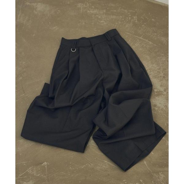 ワイドパンツ スラックス パンツ D Ring Tuck Pants レディース