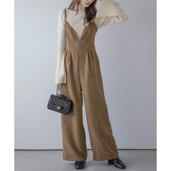 『セール実施中』参考価格：7，981円発売時期：2024年01月コンディション：B（目立つ使用感なし）使用感が少ない、または気にならないアイテム前身頃：汚れすそ周り：毛玉参考商品名：ツイード調オールインワン参考品番：asr304-724【商...