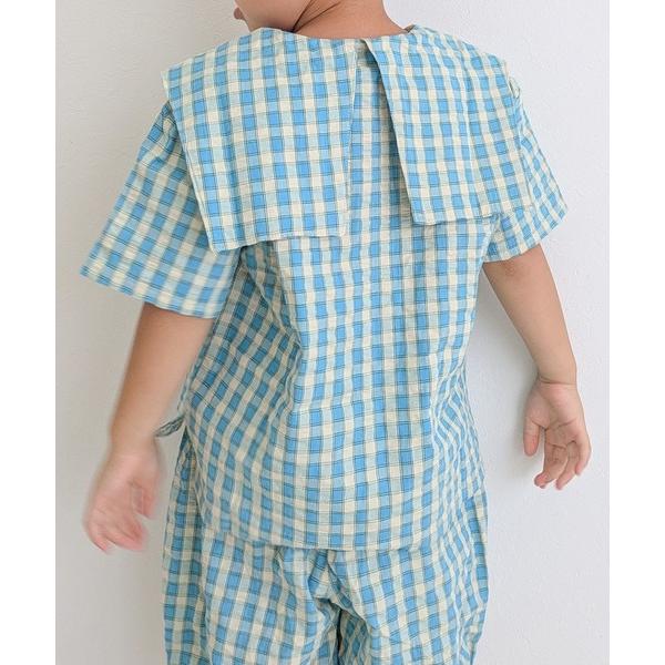 『セール実施中』ZOZO問い合わせ番号:93827483ショップ:F.O.Online Store，エフオーオンラインストアブランド:BREEZE，ブリーズ商品名:【セットアップ可/WEB限定】チェックセーラー半袖シャツカテゴリ:トップス&...