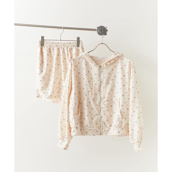 『タイムセール実施中』ZOZO問い合わせ番号:93828517ショップ:ROOP TOKYO，ループトーキョーブランド:ROOPTOKYO，ループトウキョウ商品名:小花柄プリントパーカー×ショートパンツセットアップカテゴリ:ジャケット/アウ...