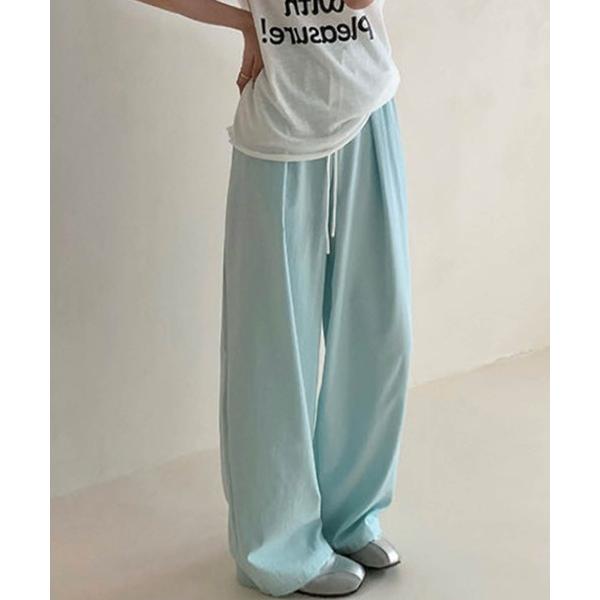 『タイムセール実施中』ZOZO問い合わせ番号:93854877ショップ:aimoha，アイモハブランド:aimoha，アイモハ商品名:【aimoha】ウエストドローストリング ワイドパンツカテゴリ:パンツ>スウェットパンツブランド品番...