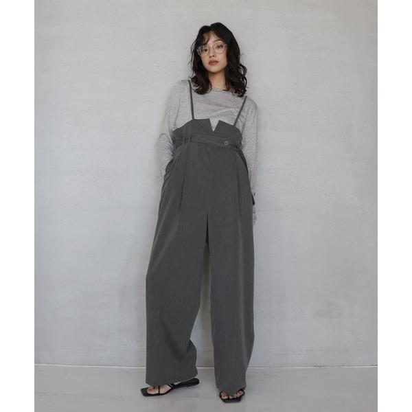 『タイムセール実施中』ZOZO問い合わせ番号:93860795ショップ:LIAN，リアンブランド:hellam，へラム商品名:ベルト付きオールインワンカテゴリ:オールインワン・サロペット>つなぎ/オールインワンブランド品番:233-3...