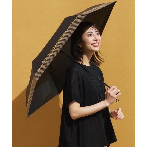 『セール実施中』ZOZO問い合わせ番号:93862578ショップ:23区，ニジュウサンクブランド:23区，ニジュウサンク商品名:【晴雨兼用/UVカット】ボーダーチェーン柄 折り畳み傘カテゴリ:ファッション雑貨>折りたたみ傘ブランド品番...