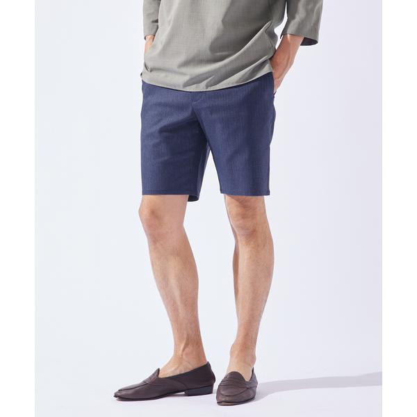 パンツ 「ハイパーストレッチ」ヘリンボーン ショートパンツ / ショーツ メンズ レディース
