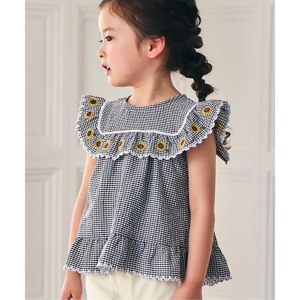 『セール実施中』ZOZO問い合わせ番号:93896411ショップ:F.O.Online Store，エフオーオンラインストアブランド:Seraph，セラフ商品名:【リンク/ジュニア対応】襟お花刺繍デザインブラウスカテゴリ:トップス>シ...