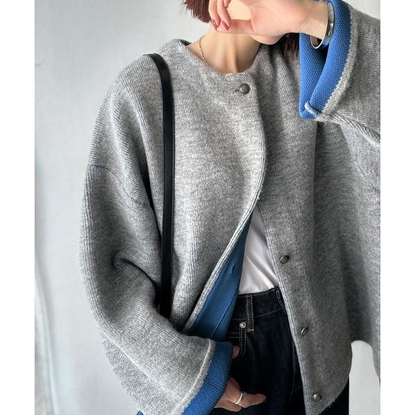 『タイムセール実施中』ZOZO問い合わせ番号:93897981ショップ:Classical Elf，クラシカルエルフブランド:classicalelf，クラシカルエルフ商品名:配色で差がつくベーシックな一枚。Wフェイス配色ニットカーディガン...