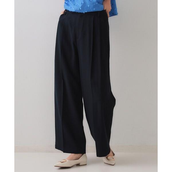 パンツ タックワイドパンツ/セットアップ対応「洗濯機洗い可」 レディース