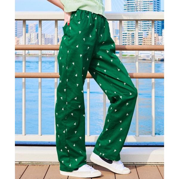 パンツ ロブスター総柄パンツ レディース