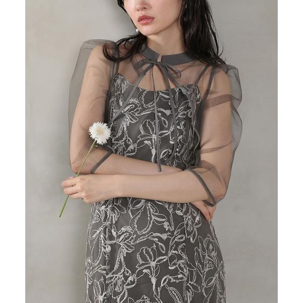 『タイムセール実施中』ZOZO問い合わせ番号:94027648ショップ:Kana，カナブランド:Kana，カナ商品名:チュールボレロ 花柄刺繍キャミワンピース 2点セット パーティー ドレス 結婚式 お呼ばれ オケージョンカテゴリ:ワンピー...