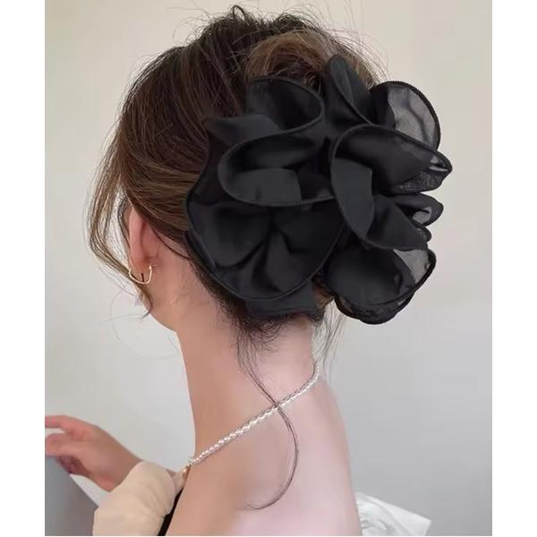 『タイムセール実施中』ZOZO問い合わせ番号:94063231ショップ:RiNc，リンクブランド:ammy.，エイミードット商品名:【 ammy. / エイミードット 】 シフォン フリル ヘアクリップカテゴリ:ヘアアクセサリー>バレ...