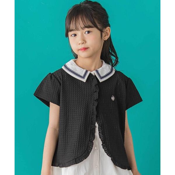 『タイムセール実施中』ZOZO問い合わせ番号:94095577ショップ:BEBE ONLINE STORE，ベベ オンラインストアブランド:BeBe Petits Pois Vert，ベベプチポワヴェール商品名:【店舗限定】格子編みカットソ...