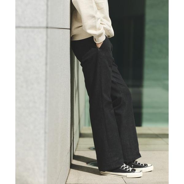 パンツ 「別注」ORTELO / シューカット ノープリーツ デニム スラックス メンズ