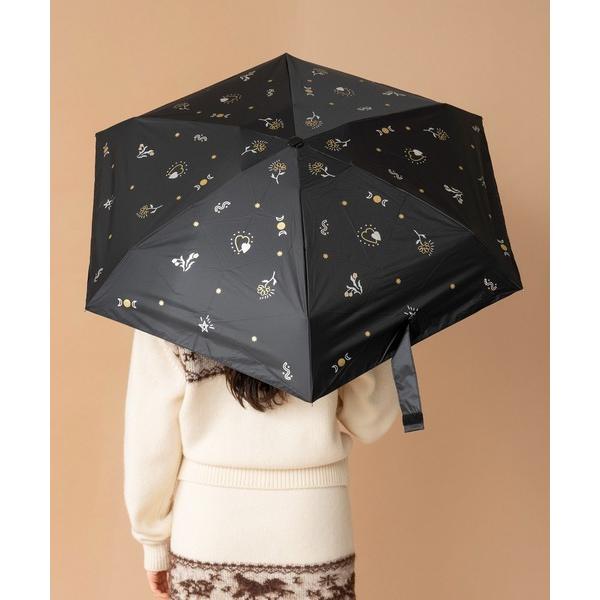 完全遮光 日傘 折りたたみ傘 折り畳み 軽量 晴雨兼用 Casselini(キャセリーニ)「Wpc. × Casselini」完全遮光　晴雨兼用タトゥー柄折りたたみ傘 レディース