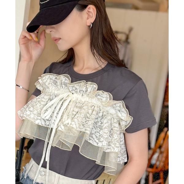 つけ襟 付け襟 「mily bilet」1つで何通りも♪わたしだけのかわいいを！マルチウェイフリルレースストラップ
