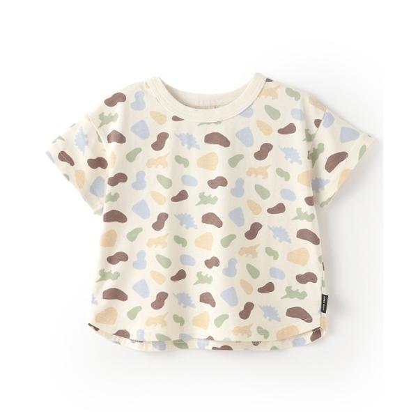 『セール実施中』ZOZO問い合わせ番号:94195978ショップ:petit main，プティマインブランド:petit main，プティマイン商品名:【GOODPRICE冷感】総柄半袖Tシャツカテゴリ:トップス>Tシャツ/カットソー...