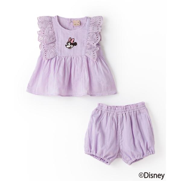 『セール実施中』※このアイテムは返品・交換対象外商品です。ZOZO問い合わせ番号:94195983ショップ:petit main，プティマインブランド:petit main，プティマイン商品名:【Disney】肩フリルチュニックセットアップ...