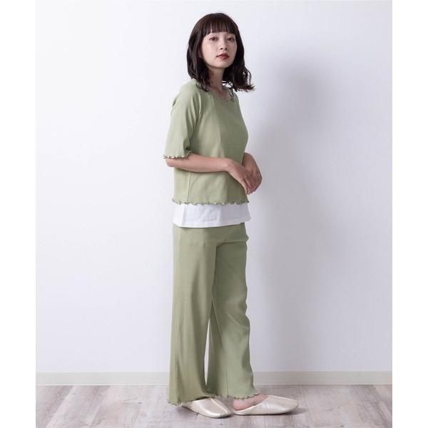 『セール実施中』ZOZO問い合わせ番号:94227932ショップ:Sweet Mommy，スウィートマミーブランド:SweetMommy，スウィートマミー商品名:パジャマ3点セット 抗菌素材 テレコ5分袖 ルームウェア  [マタニティ 産前...