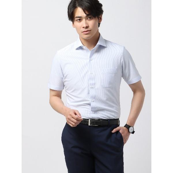 『タイムセール実施中』ZOZO問い合わせ番号:94228411ショップ:SUIT SQUARE，スーツスクエアブランド:SUIT SQUARE，スーツスクエア商品名:涼しい最高シャツ 半袖ワイシャツ ノンアイロンジャージー ワイドカラー F...