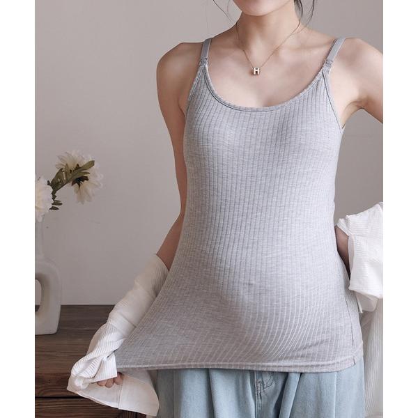 『セール実施中』ZOZO問い合わせ番号:94296290ショップ:aimoha，アイモハブランド:aimoha，アイモハ商品名:マタニティ授乳対応リブキャミソールカテゴリ:ママ＆ベビー>マタニティウェア/グッズブランド品番:xiy60...