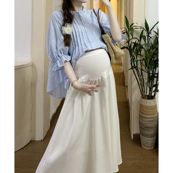 『セール実施中』ZOZO問い合わせ番号:94296300ショップ:aimoha，アイモハブランド:aimoha，アイモハ商品名:マタニティサテンロングスカートカテゴリ:ママ＆ベビー>マタニティウェア/グッズブランド品番:qxi8338...