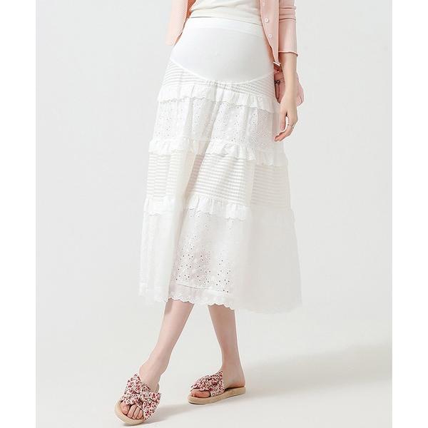 『セール実施中』ZOZO問い合わせ番号:94296302ショップ:aimoha，アイモハブランド:aimoha，アイモハ商品名:ティアードレースマタニティスカートカテゴリ:ママ＆ベビー>マタニティウェア/グッズブランド品番:qti18...
