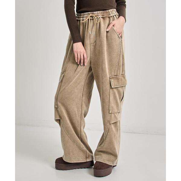 ZOZO問い合わせ番号:94297279ショップ:ANAP，アナップブランド:ANAP，アナップ商品名:ウォッシュ加工 スウェット カーゴパンツカテゴリ:パンツ>スウェットパンツブランド品番:152-5806素材:綿70%、ポリエステ...