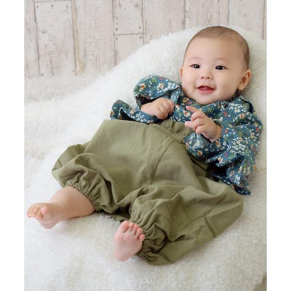 ※このアイテムは返品・交換対象外商品です。ZOZO問い合わせ番号:94330783ショップ:KIMONOMACHI，キモノマチブランド:petite liberte，プチリベルテ商品名:KIDS ベビー 袴セット 男の子 女の子 「野の花・...