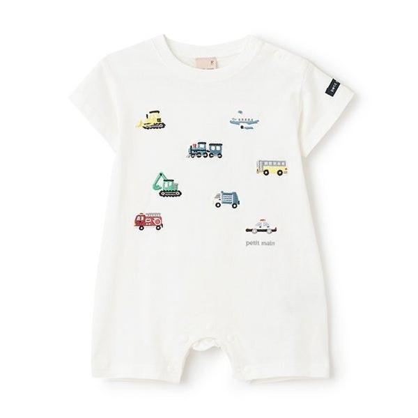 『セール実施中』※このアイテムは返品・交換対象外商品です。ZOZO問い合わせ番号:94365540ショップ:petit main，プティマインブランド:petit main，プティマイン商品名:【リンク】働く車刺しゅうカバーオールカテゴリ:...