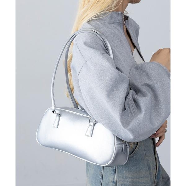 ボストンバッグ 「MAGASIN DE MODE Onjna」PUレザー ロングハンドルボストンバッグ 横長 ワイド 韓国風 KNF-TP レディース