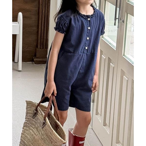 『LYPプレミアム会員価格：1753円　1月23日（金）11:59まで』ZOZO問い合わせ番号:94477669ショップ:aimoha，アイモハブランド:aimoha，アイモハ商品名:【aimoha-KIDS-】フリル襟付き半袖ロンパースカ...