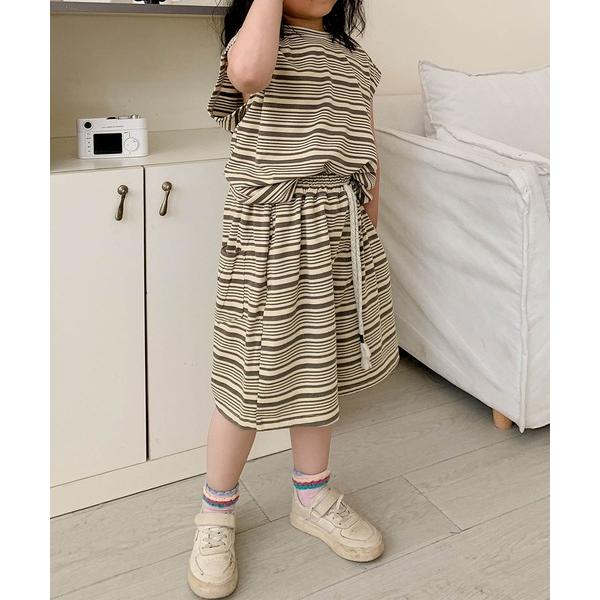 『タイムセール実施中』ZOZO問い合わせ番号:94477928ショップ:aimoha，アイモハブランド:aimoha，アイモハ商品名:【aimoha-KIDS-】ランダムボーダーTシャツセットアップカテゴリ:ジャケット/アウター>セッ...