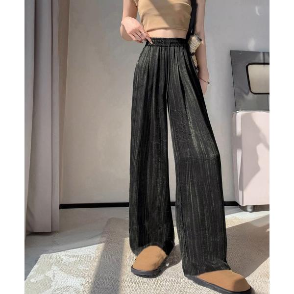 『タイムセール実施中』ZOZO問い合わせ番号:94560557ショップ:Ada.，エイダブランド:Miniministore，ミニミニストア商品名:水墨風ワイドパンツ 薄手ドレープパンツ夏カテゴリ:パンツ>スウェットパンツブランド品番...