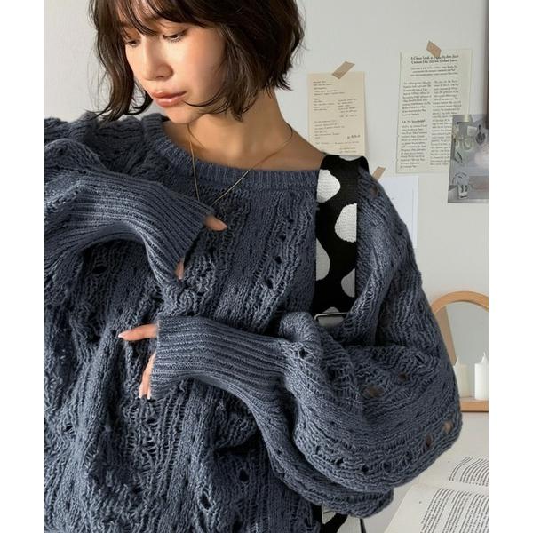 『タイムセール実施中』ZOZO問い合わせ番号:94562164ショップ:Classical Elf，クラシカルエルフブランド:classicalelf，クラシカルエルフ商品名:着るだけで上級者見えが叶う1枚♪ポコポコ透かし編みニットプルオー...