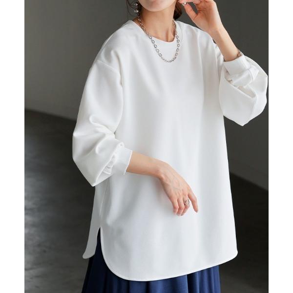 ZOZO問い合わせ番号:94573571ショップ:HUG.U，ハグユーブランド:HUG.U，ハグユー商品名:シワになりにくいきれいめロンTカテゴリ:トップス>シャツ/ブラウスブランド品番:f389素材:ポリエステル95%， ポリウレタ...