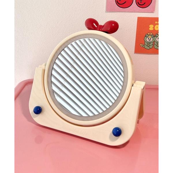 『タイムセール実施中』ZOZO問い合わせ番号:94595136ショップ:aimoha，アイモハブランド:aimoha，アイモハ商品名:リボン付き回転ミラーカテゴリ:インテリア&gt;ミラーブランド品番:momkw8625a素材:PP、ガラス...