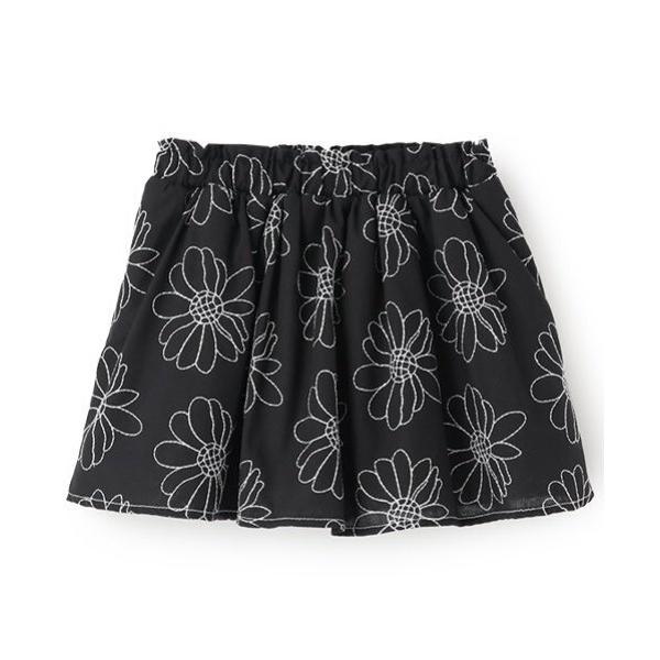 『セール実施中』ZOZO問い合わせ番号:94659145ショップ:petit main，プティマインブランド:petit main，プティマイン商品名:【リンク】花刺しゅうスカート(キッズ)カテゴリ:スカート>スカートブランド品番:9...
