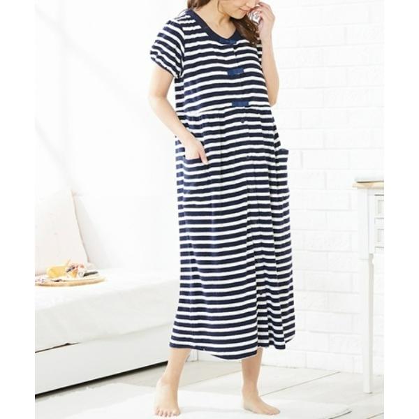 ZOZO問い合わせ番号:94723114ショップ:nissen，ニッセンブランド:QUNTSTYLE，キュントスタイル商品名:【マタニティウエア・授乳服】パイル前開き半袖ワンピースパジャマ（産前・産後）カテゴリ:ママ＆ベビー>マタニテ...