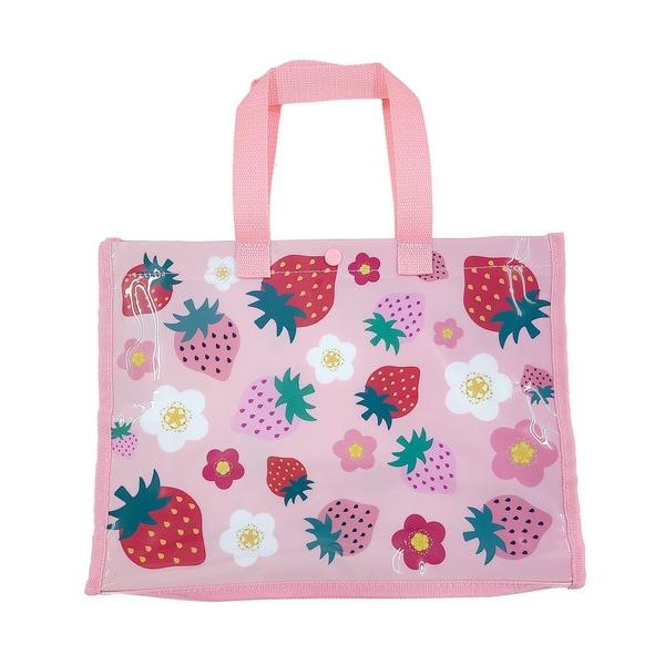 『タイムセール実施中』ZOZO問い合わせ番号:94756448ショップ:TeddyShop，テディショップブランド:TeddyShop，テディショップ商品名:キッズ 海水浴やプールに！パイピング×総柄クリアビニールバッグ [A4収納可]カテ...